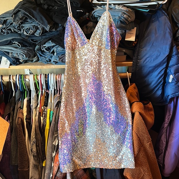 Main Strip Dresses & Skirts - NWT sequin mini dress